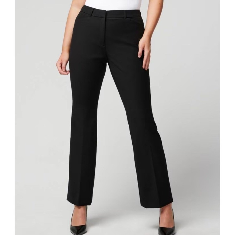White House‎ Black Market Legacy Modern Boot Stretch Black Career Pants 6R EUC